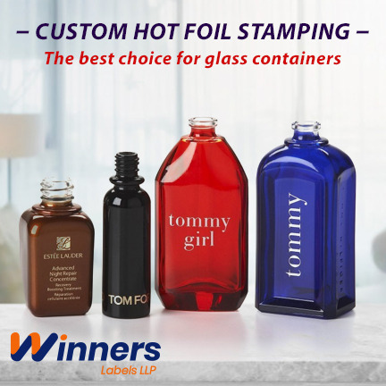 Use Custom Hot Foil Stamping for Glass Containers